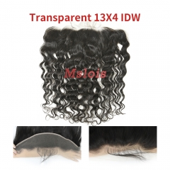 #1b Brazilian Virgin Human Hair 13x4 Lace Frontal Indian Wave