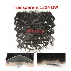 #1b Brazilian Virgin Human Hair 13X4 Lace Frontal Ocean Wave