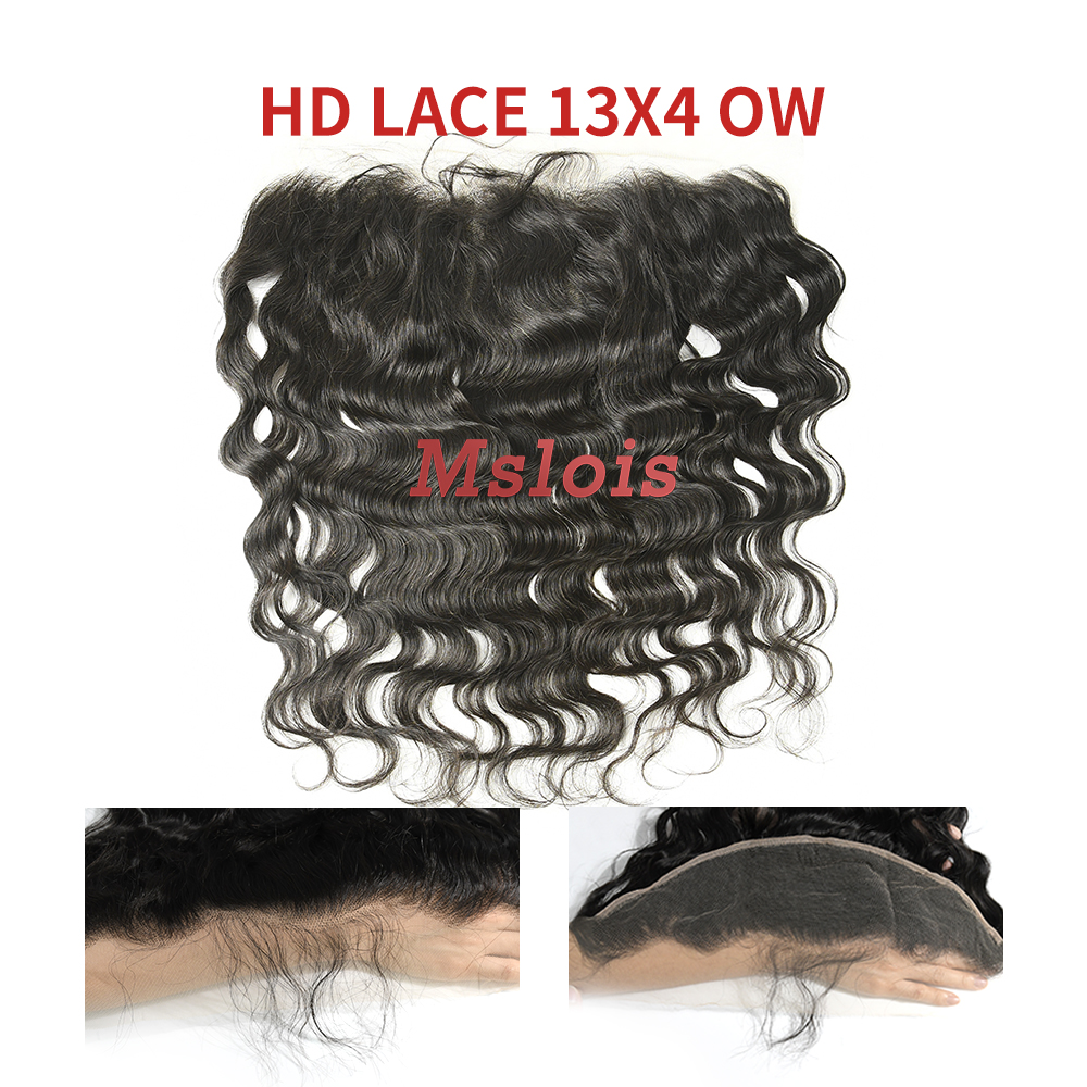 HD Lace Virgin Human Hair Ocean Wave 13x4 Lace Closure