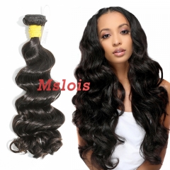 #1b Brazilian Raw Human Hair Weft ocean wave