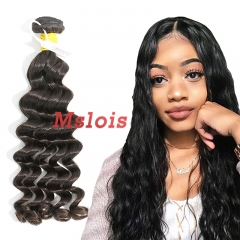 #1b Brazilian Raw Human Hair Weft deep wave