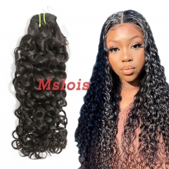 #1b Brazilian Raw Human Hair Weft italy curly