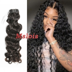 #1b Brazilian Virgin Human Hair Weft indian wavy