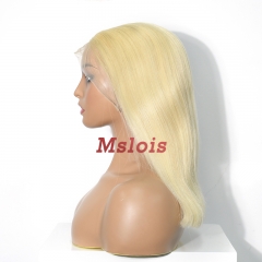Straight blonde Color Transparent Lace 13X4 Bob Wig