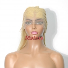 Straight blonde Color Transparent Lace 13X4 Bob Wig