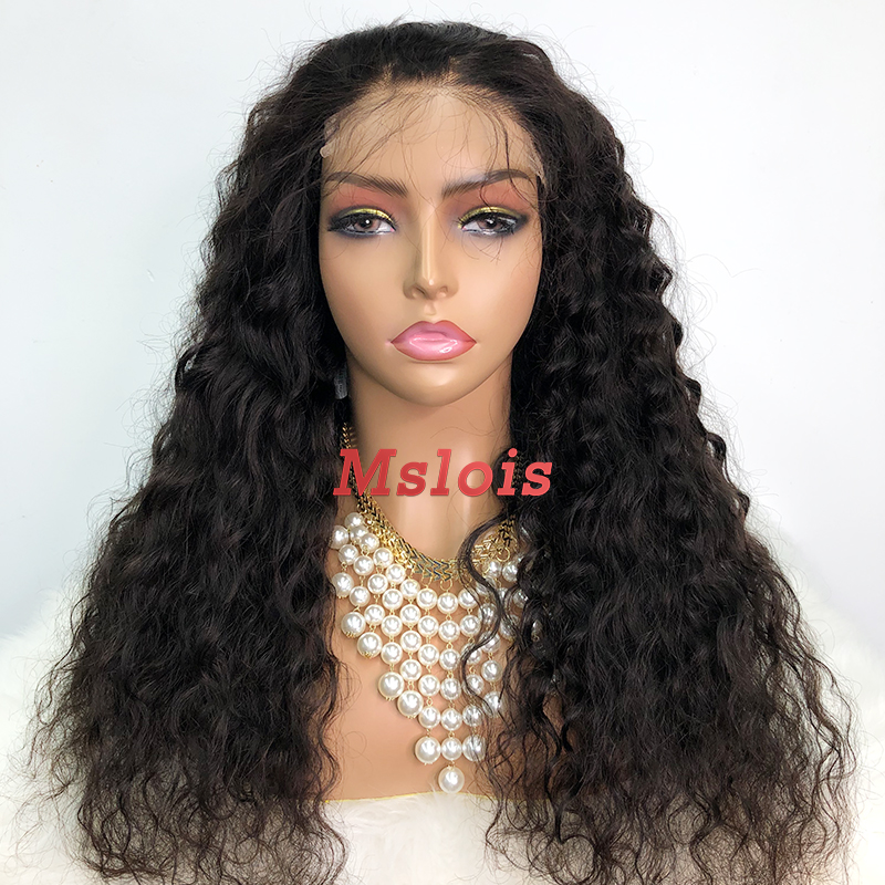 Brazilian Raw Human Hair 4x4 Swiss HD wig Indian Curly