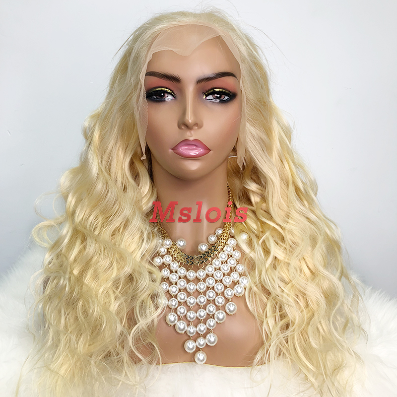 #613 Blonde European Raw Human Hair 13x4 Frontal Wig body wave