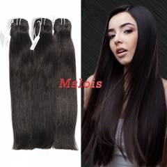 #1b Peruvian Virgin Human Hair Weft Straight