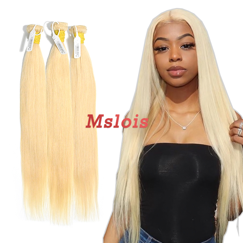 #613 Blonde European Raw Human Hair Weft Straight