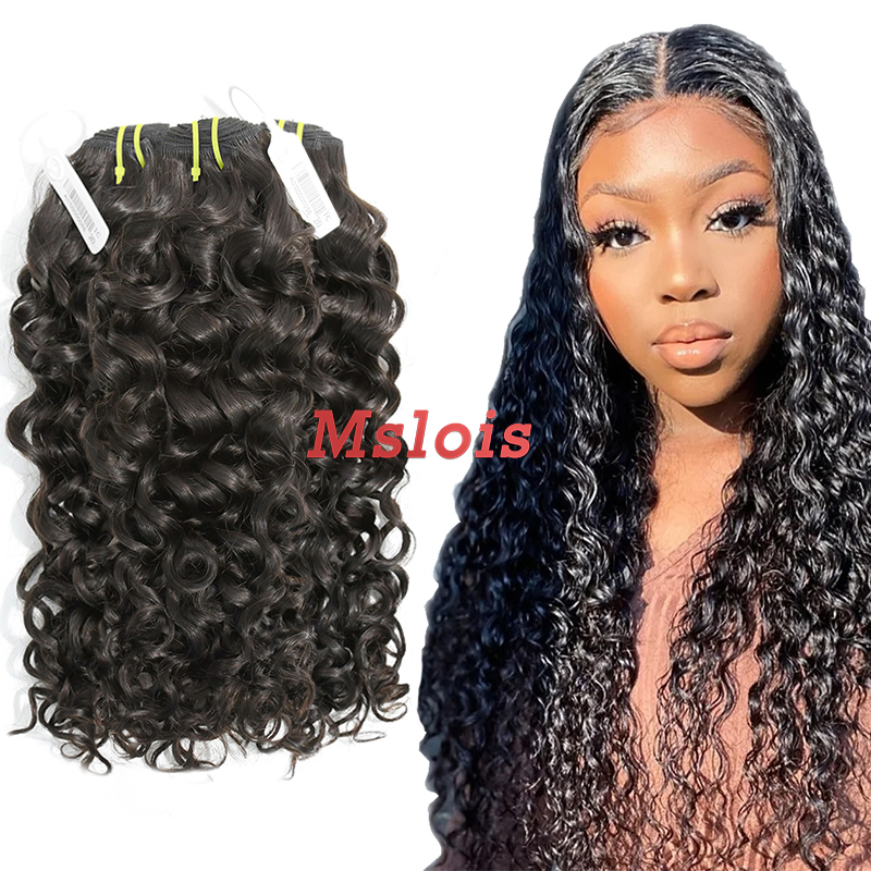 #1b Malaysian Raw Human Hair Weft italy curly