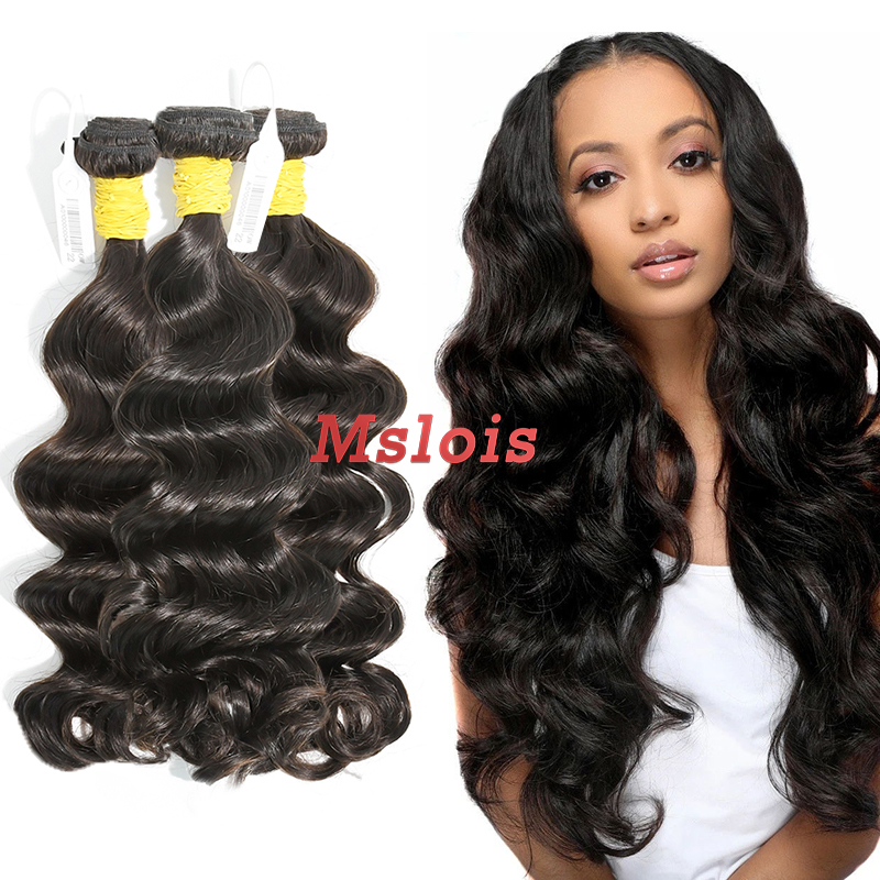 #1b Malaysian Raw Human Hair Weft ocean wave