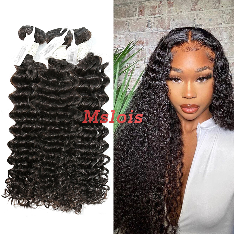 #1b Peruvian Virgin Human Hair Weft deep curly