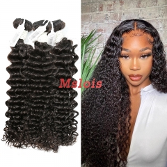 #1b Malaysian Virgin Hair Weft deep curly