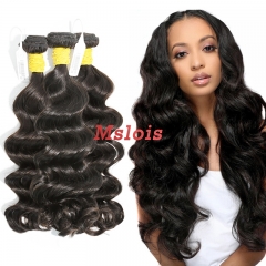 #1b Peruvian Raw Human Hair Weft ocean wave