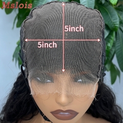 Brazilian Raw Human Hair 5×5 Swiss HD wig Indian Curly